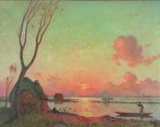 Sunset in Grande Briere, c.1910